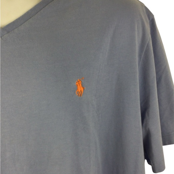 Polo by Ralph Lauren Men's Slate V-Neck Tee, Size XXL - Picture 3 of 6